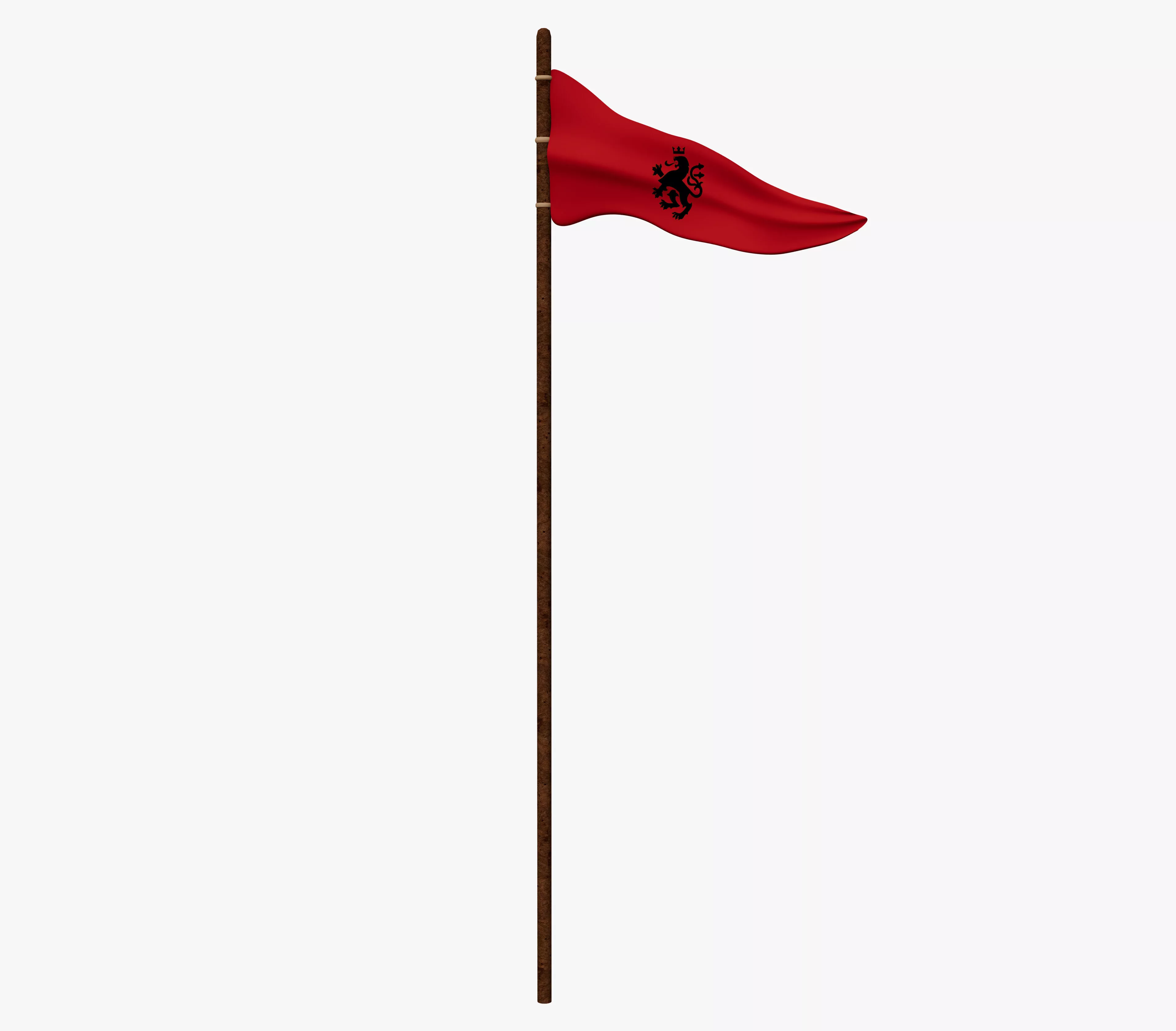 Ancient Free Flag Free 3D model