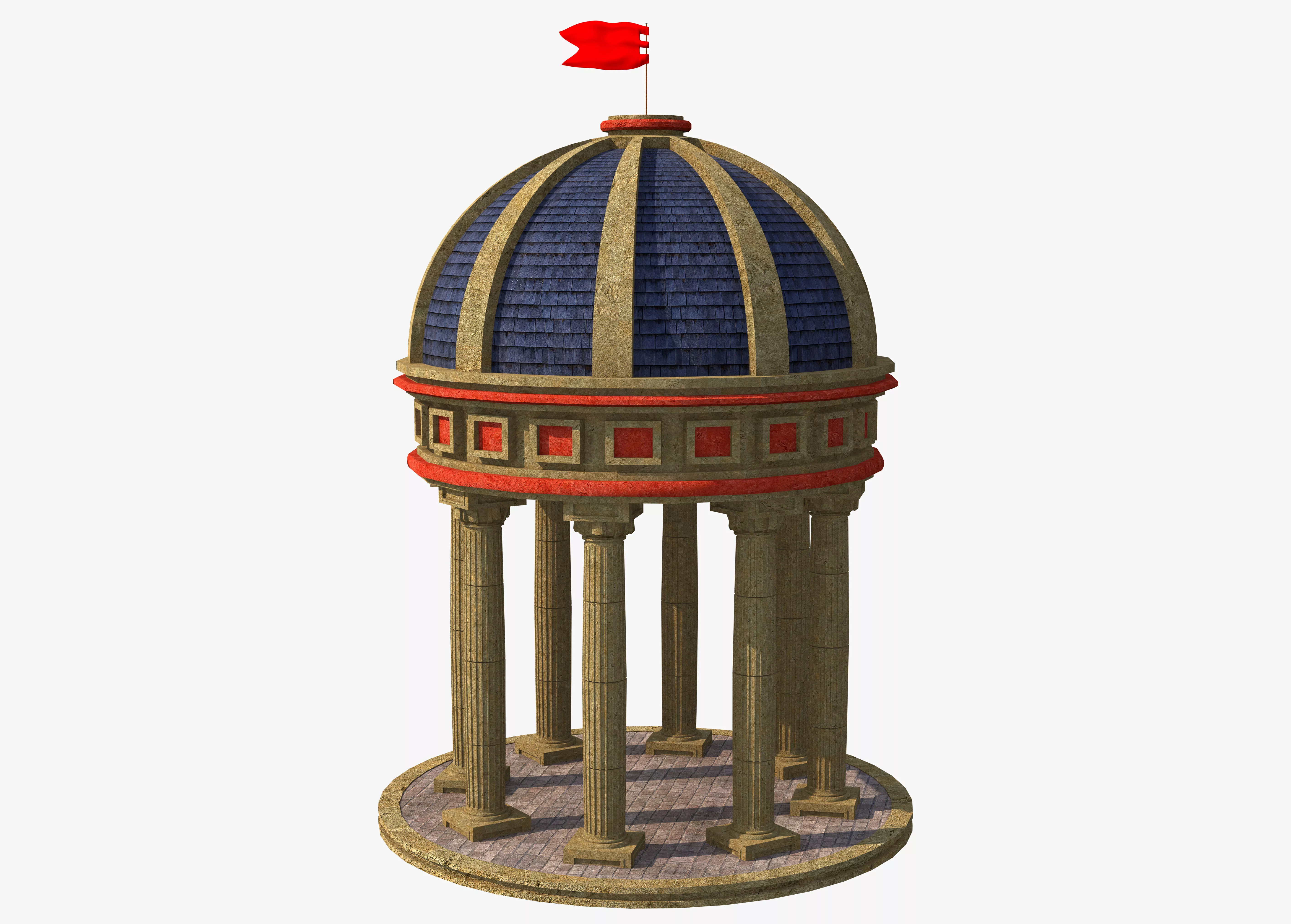 Free Ancient Dome Temple Free 3D model