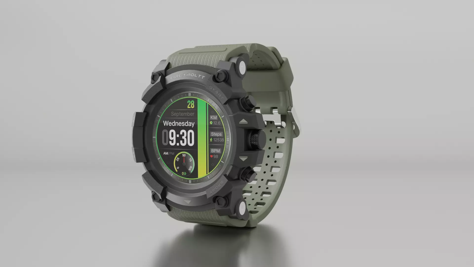 Fire-Boltt Expedition Smart Watch Low-poly 3D model