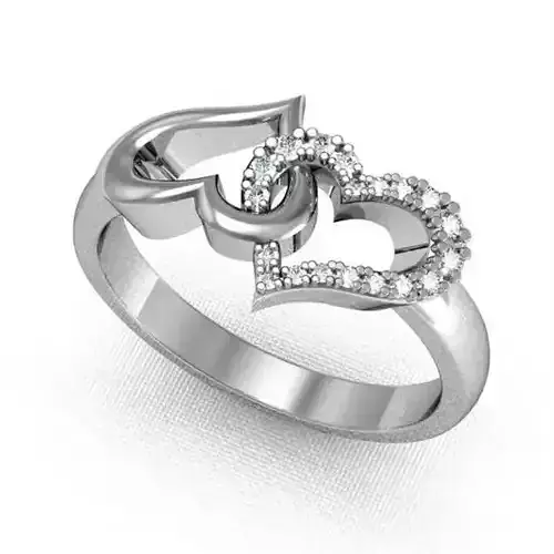 Loving Hearts Ring 3D print model