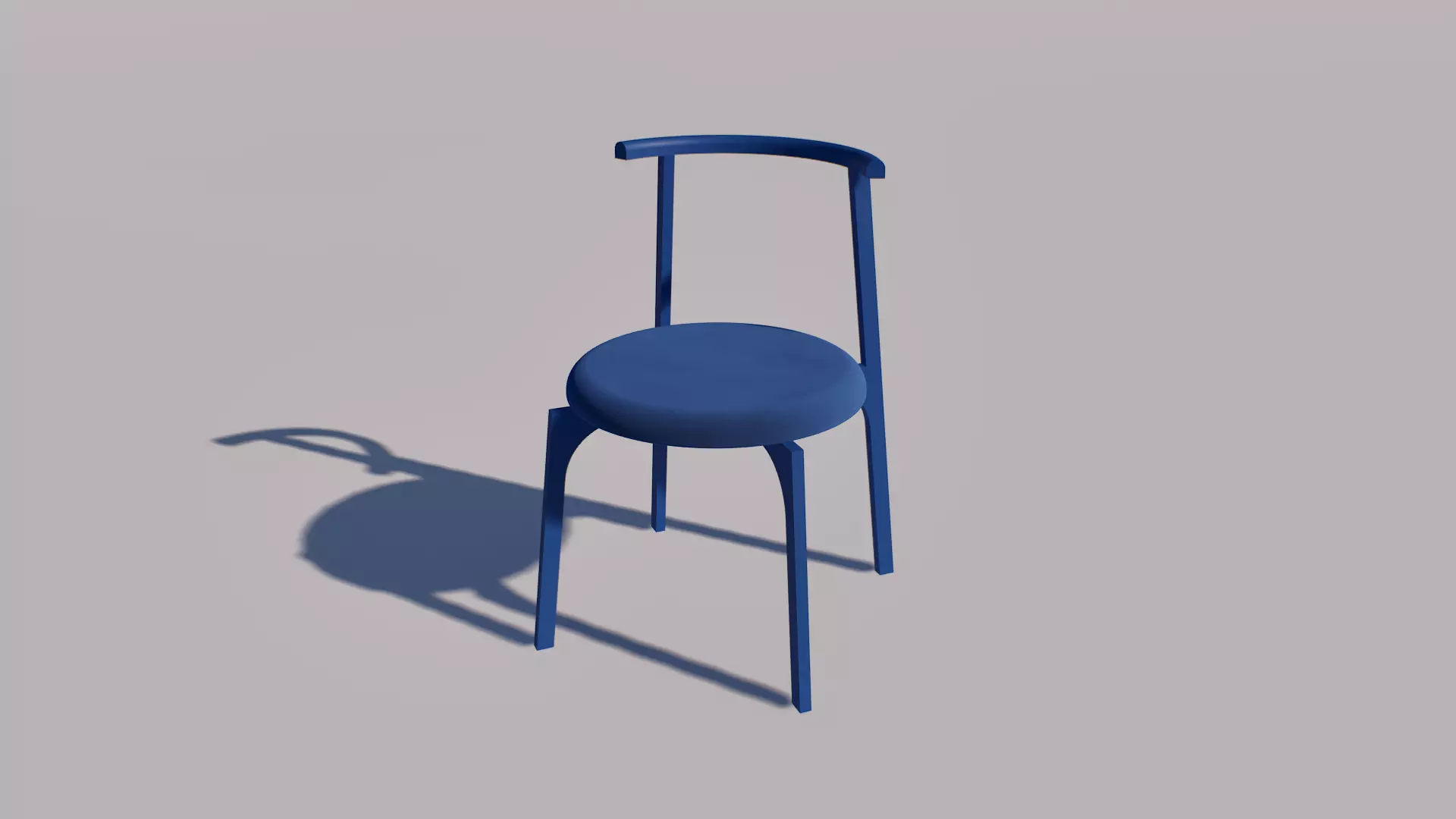 Round Dining Chair Free low-poly 3D model