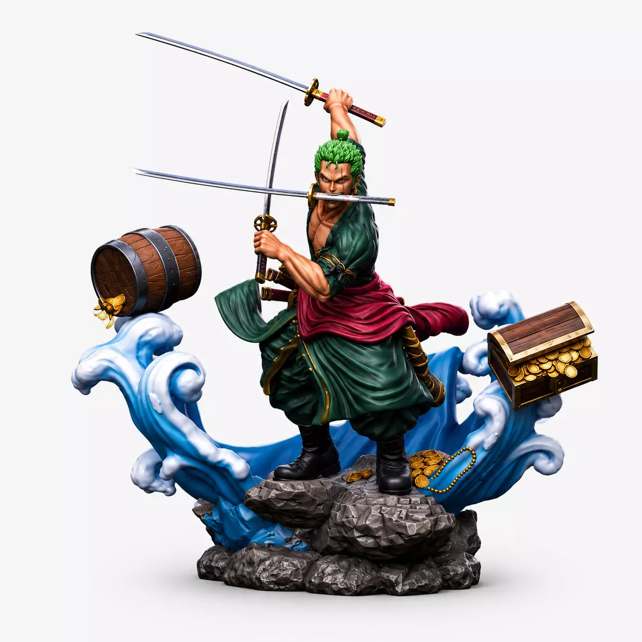 Roronoa Zoro Three Sword Style STL 3D print model