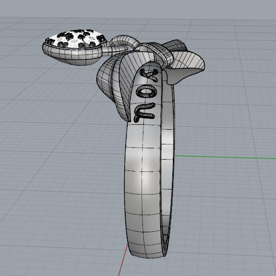 I Love You Ring 3D print model_8