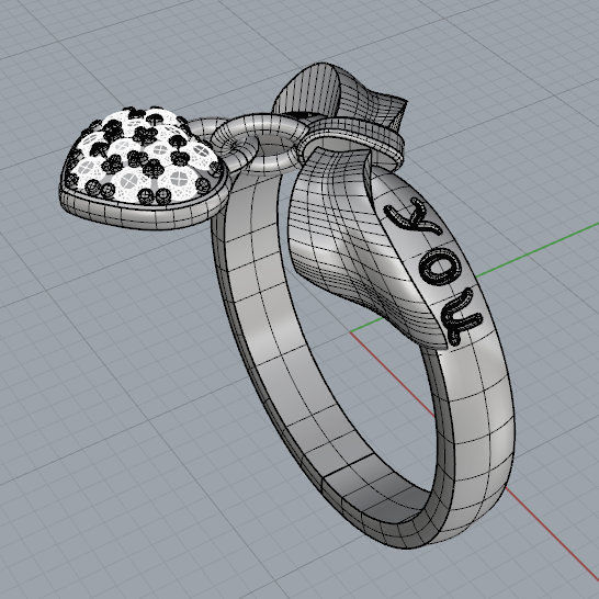 I Love You Ring 3D print model_10