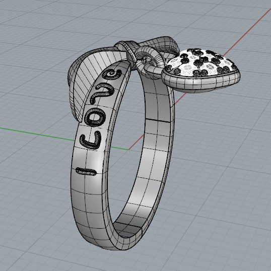 I Love You Ring 3D print model_7