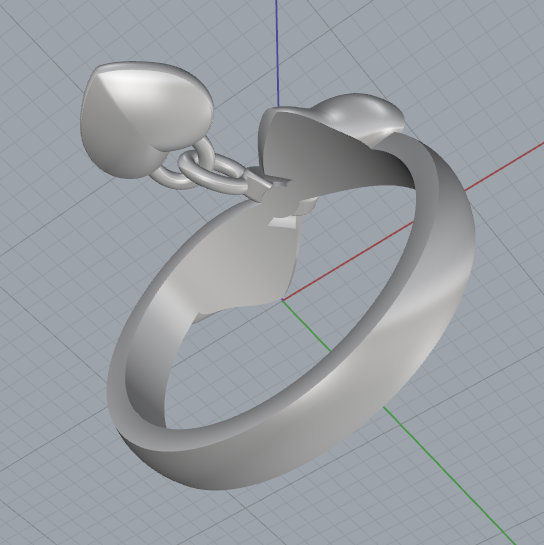 I Love You Ring 3D print model_9