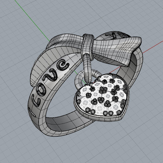 I Love You Ring 3D print model_6