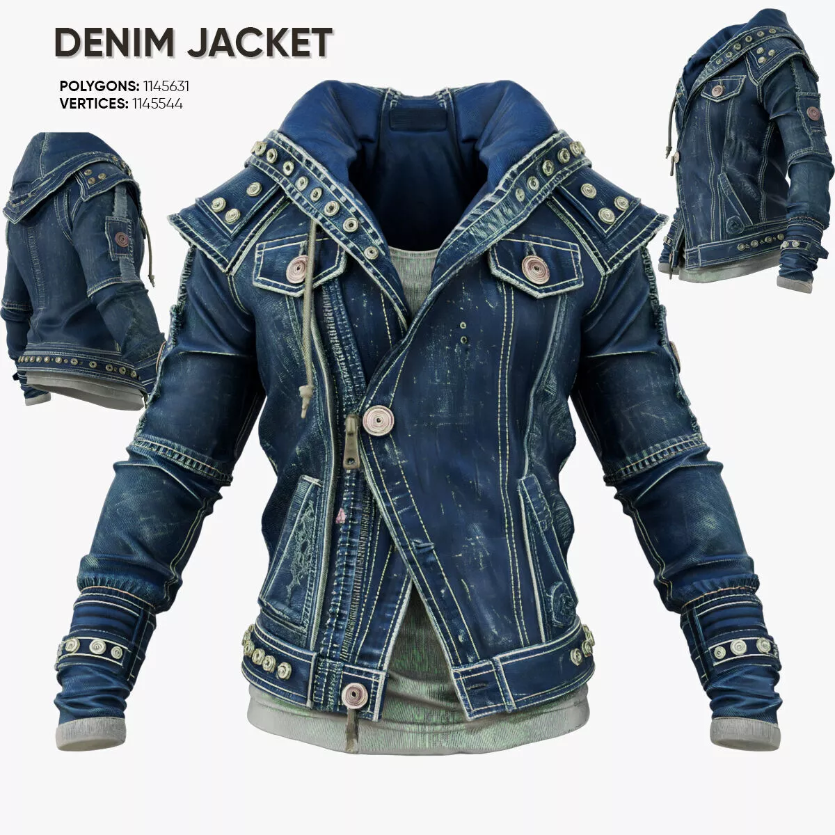 Denim Jacket 3D model