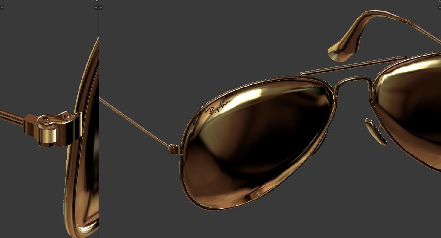 Ray-ban Eye glasses model 3D model_8