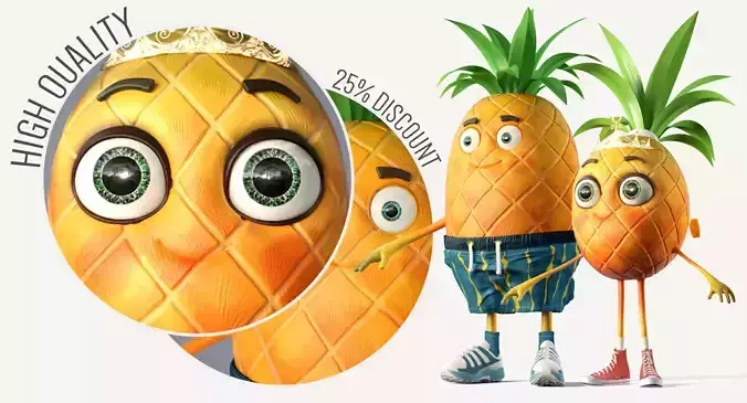 Boy and Girl Pineapple