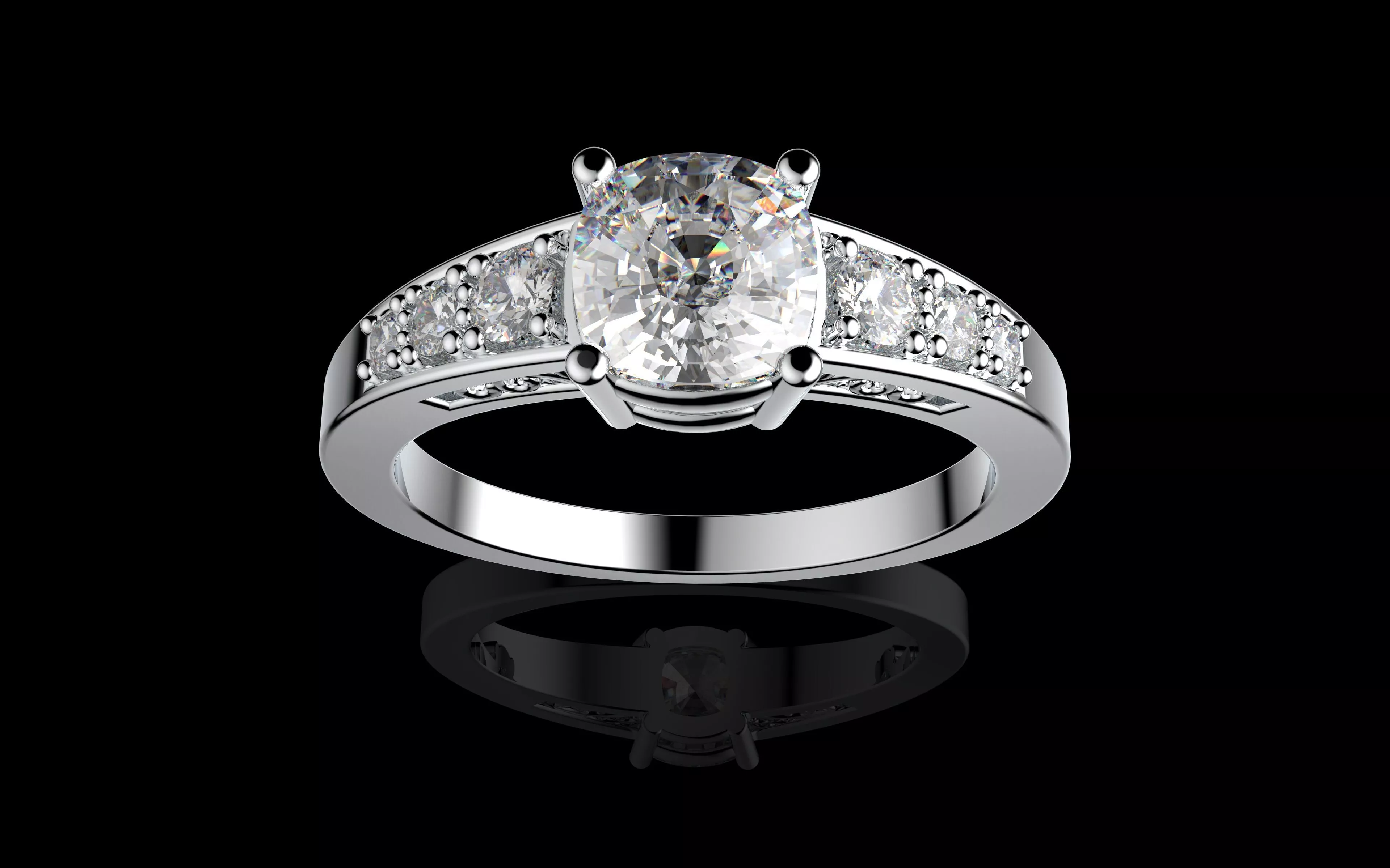 Elegant Ring 3dm STL Ready for Casting Model N1751 3D print model