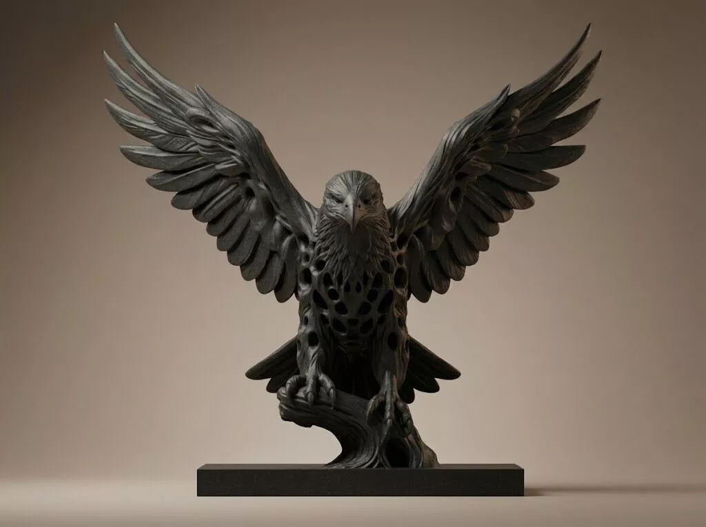 Eagle 3D Printable Figurine 3D print model