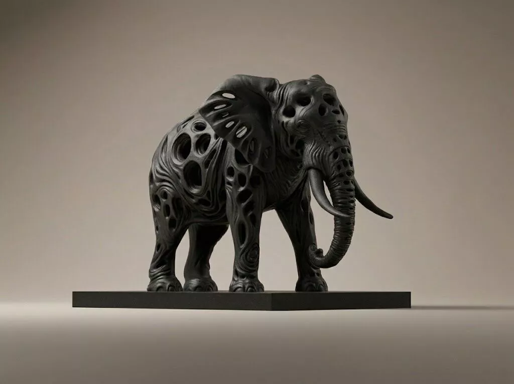 Elephant 3D Printable Figurine 3D print model