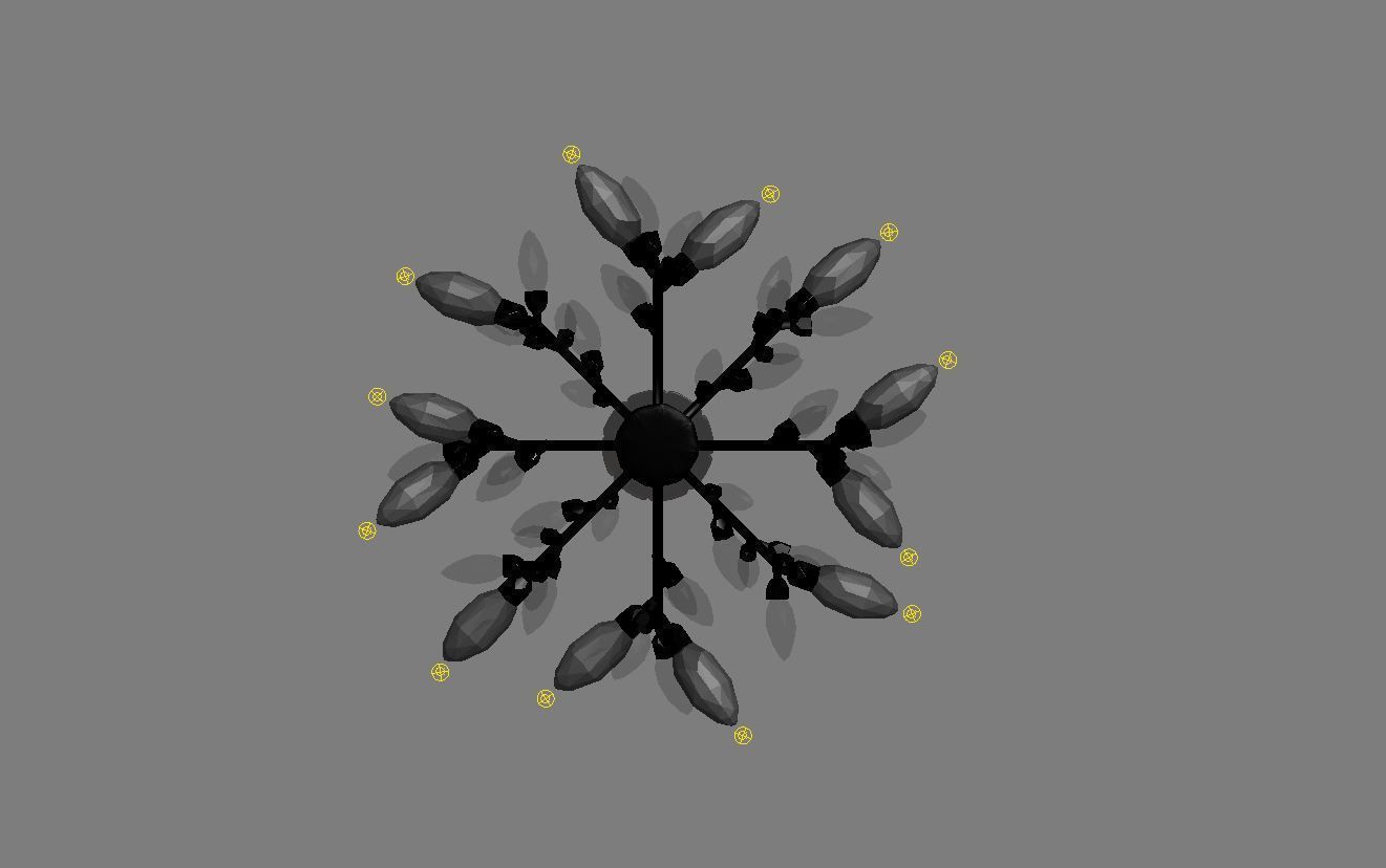 SAINT lOUIS Les lustre Excess 3D model_3