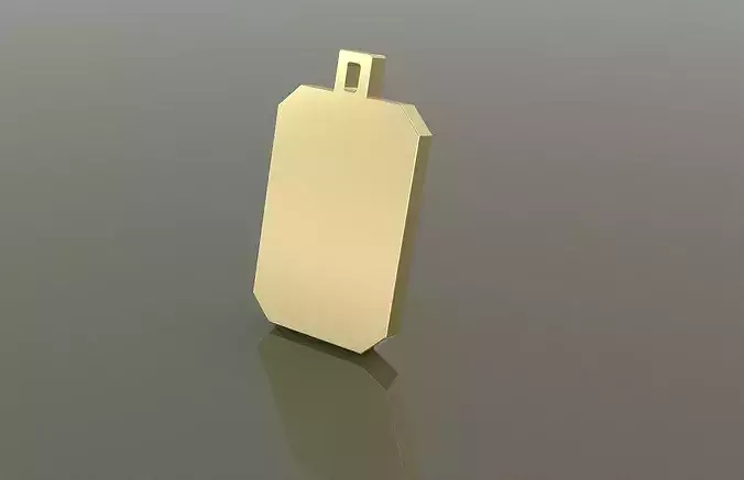 Octagon Blank Pendants  3D CAD Models 