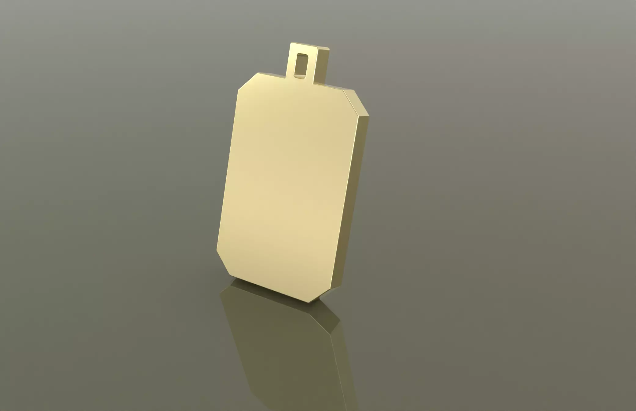 Octagon Blank Pendants 3D CAD Models 3D print model