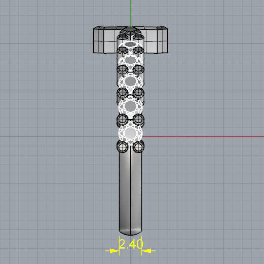 Cross Diamond Ring 3D print model_4