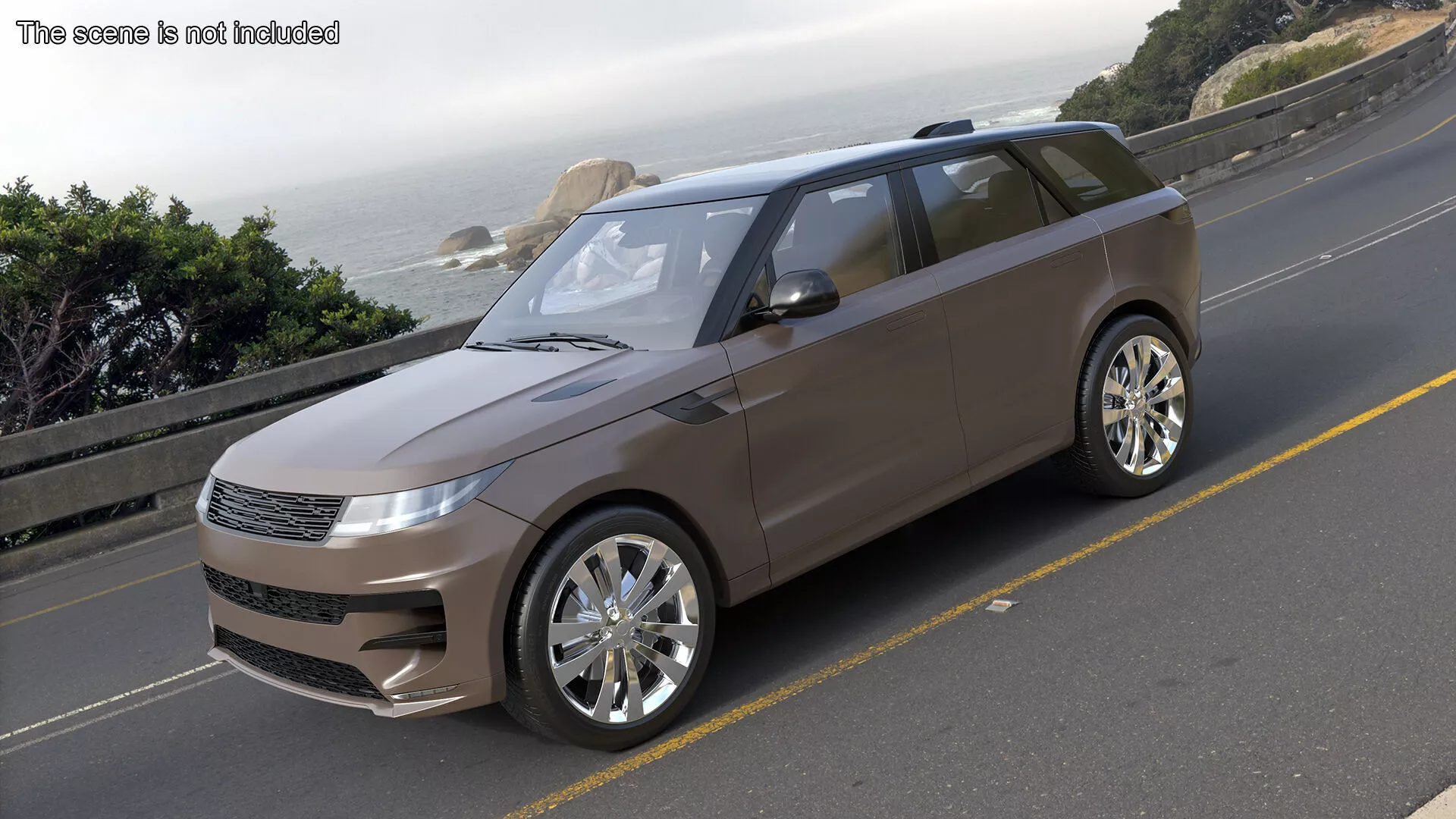 Luxury Sport SUV Brown 3D model