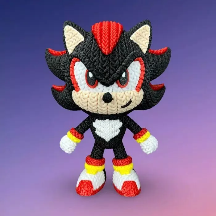 Shadow Amigurumi Style Multi-Part STL File for 3D Printing 3D print model