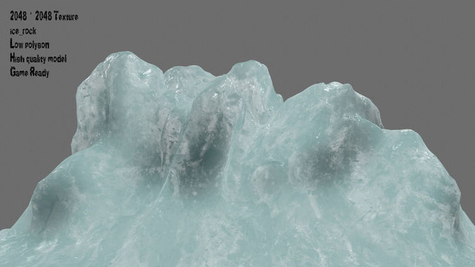 iceberg piece of marble Low-poly 3D model