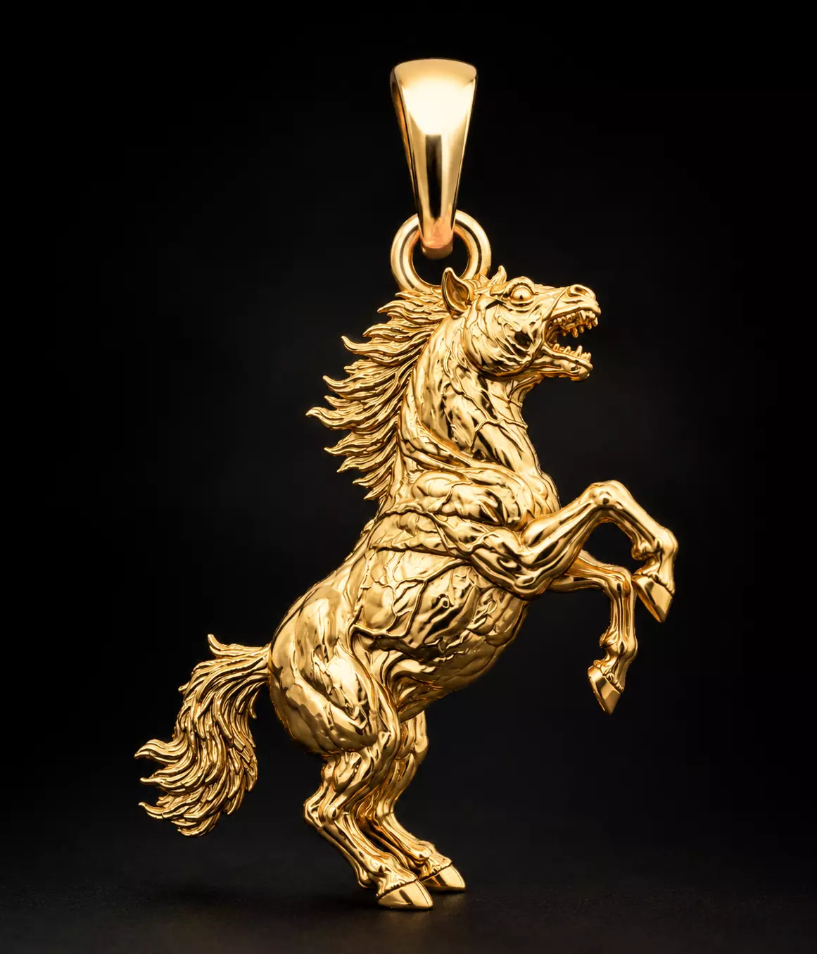 Rearing Horse Pendant 3D print model