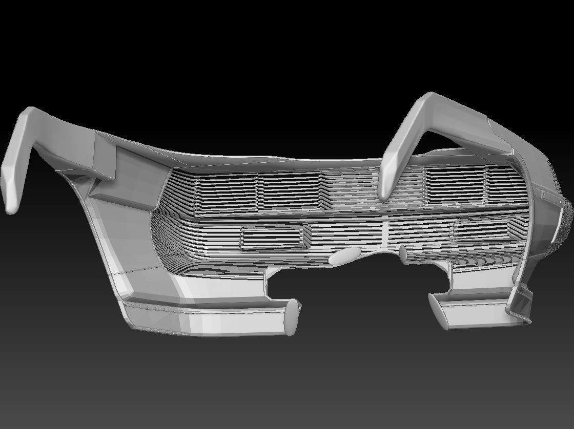 Retro Futuristic 80s Car Sunglasses 3D print model_9