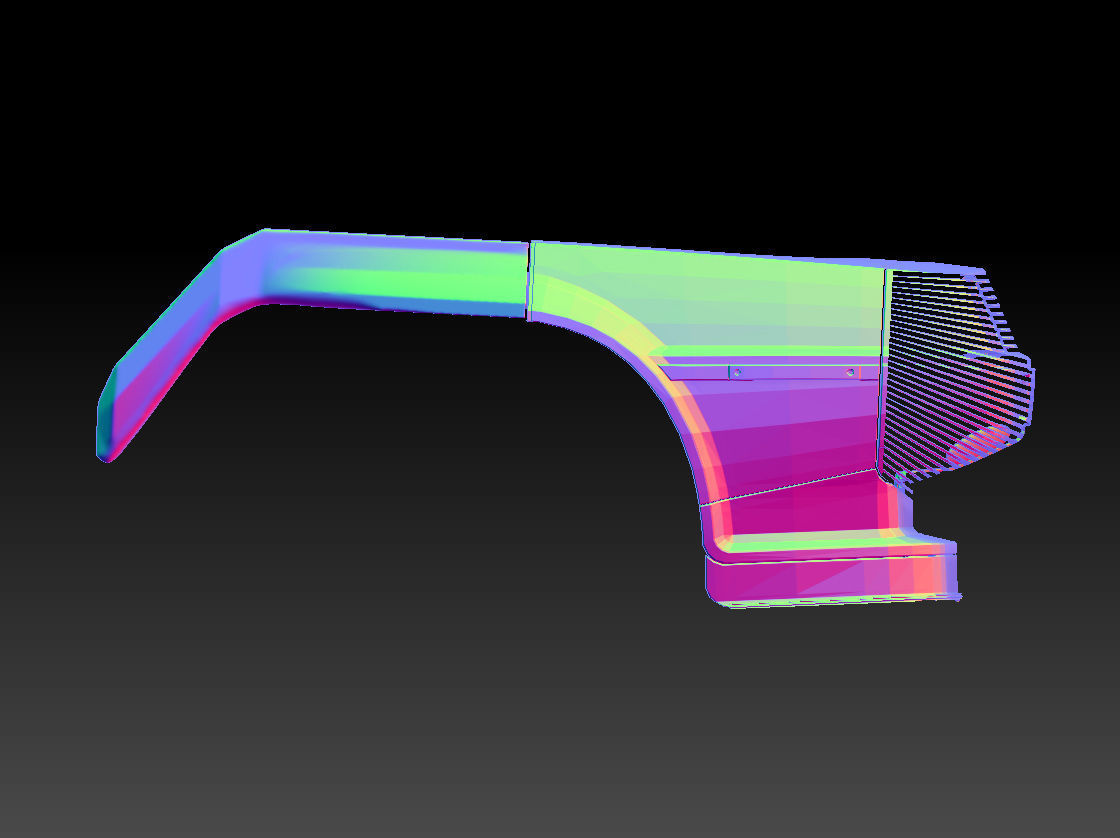 Retro Futuristic 80s Car Sunglasses 3D print model_13