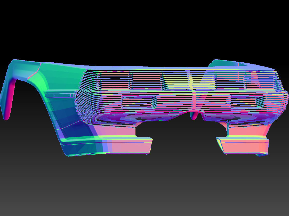 Retro Futuristic 80s Car Sunglasses 3D print model_14