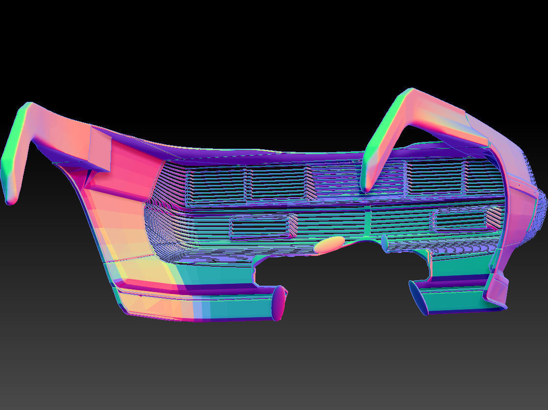Retro Futuristic 80s Car Sunglasses 3D print model_12