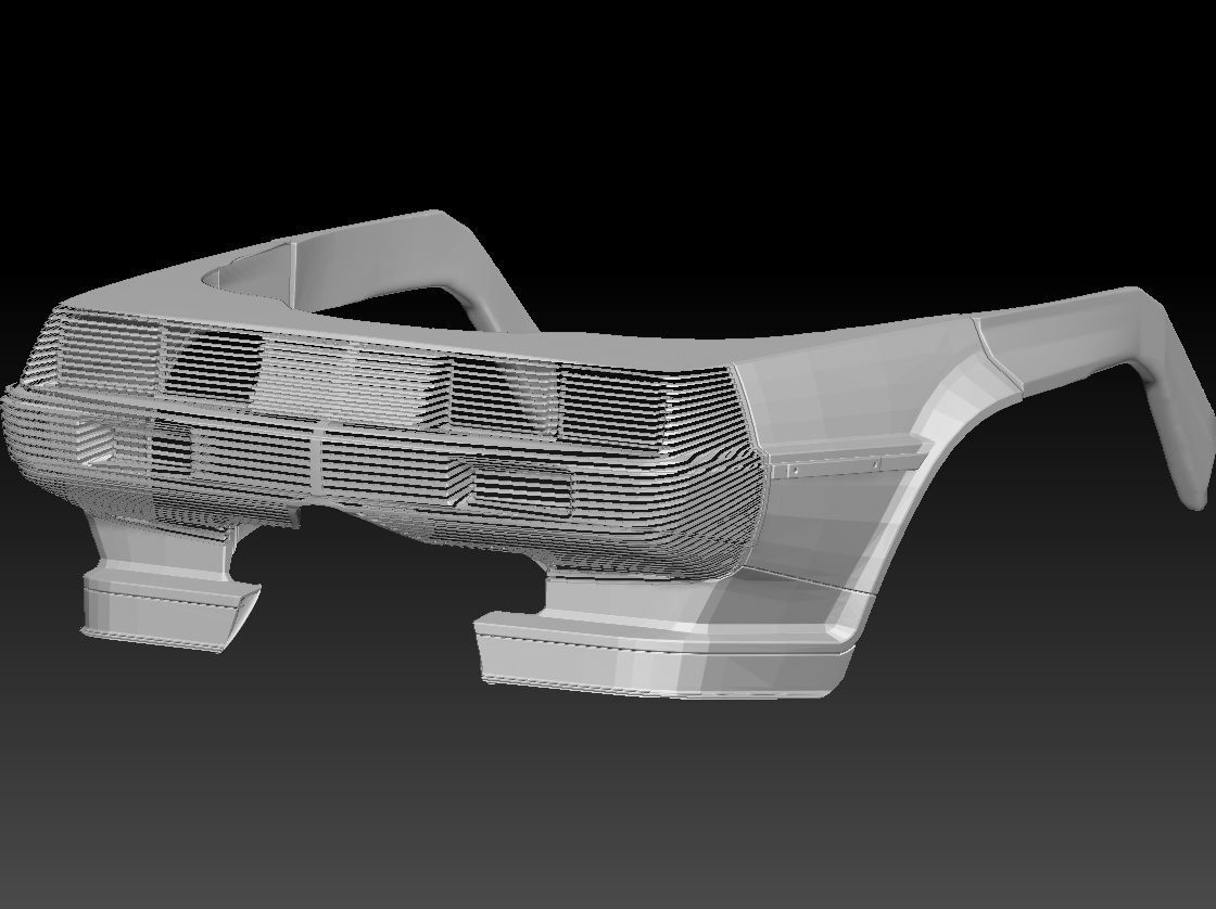 Retro Futuristic 80s Car Sunglasses 3D print model_6