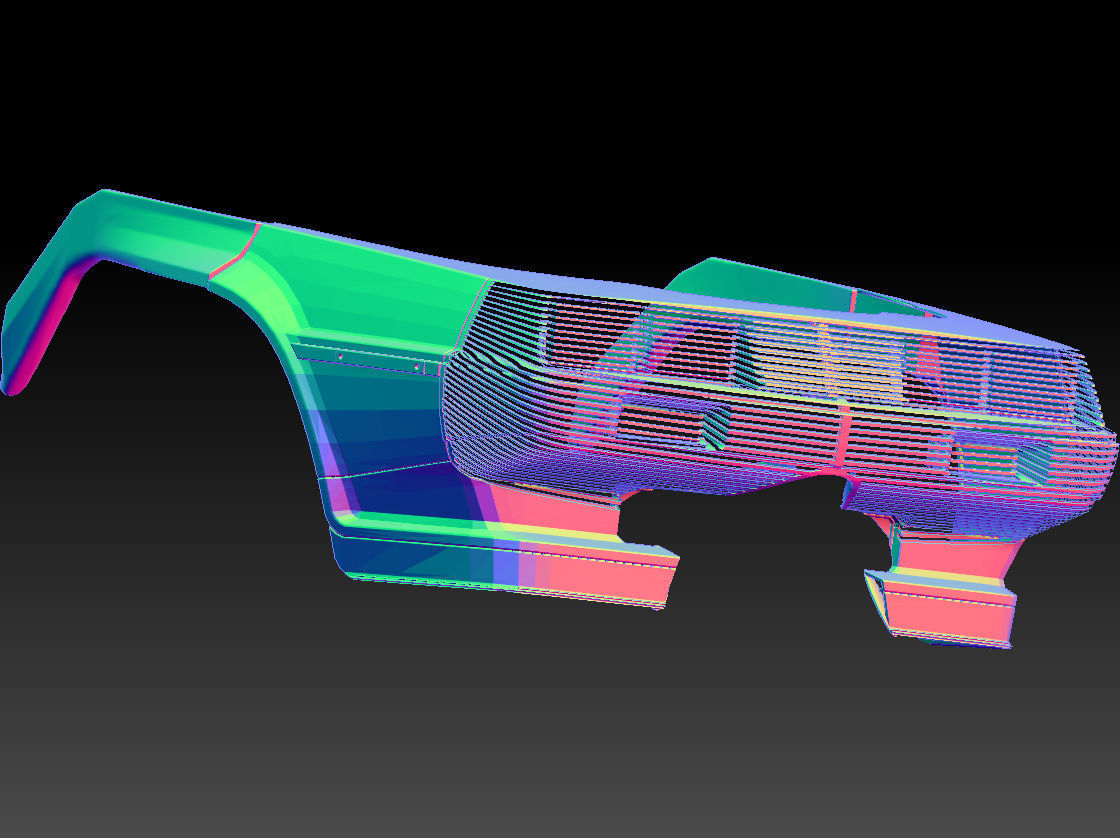 Retro Futuristic 80s Car Sunglasses 3D print model_8
