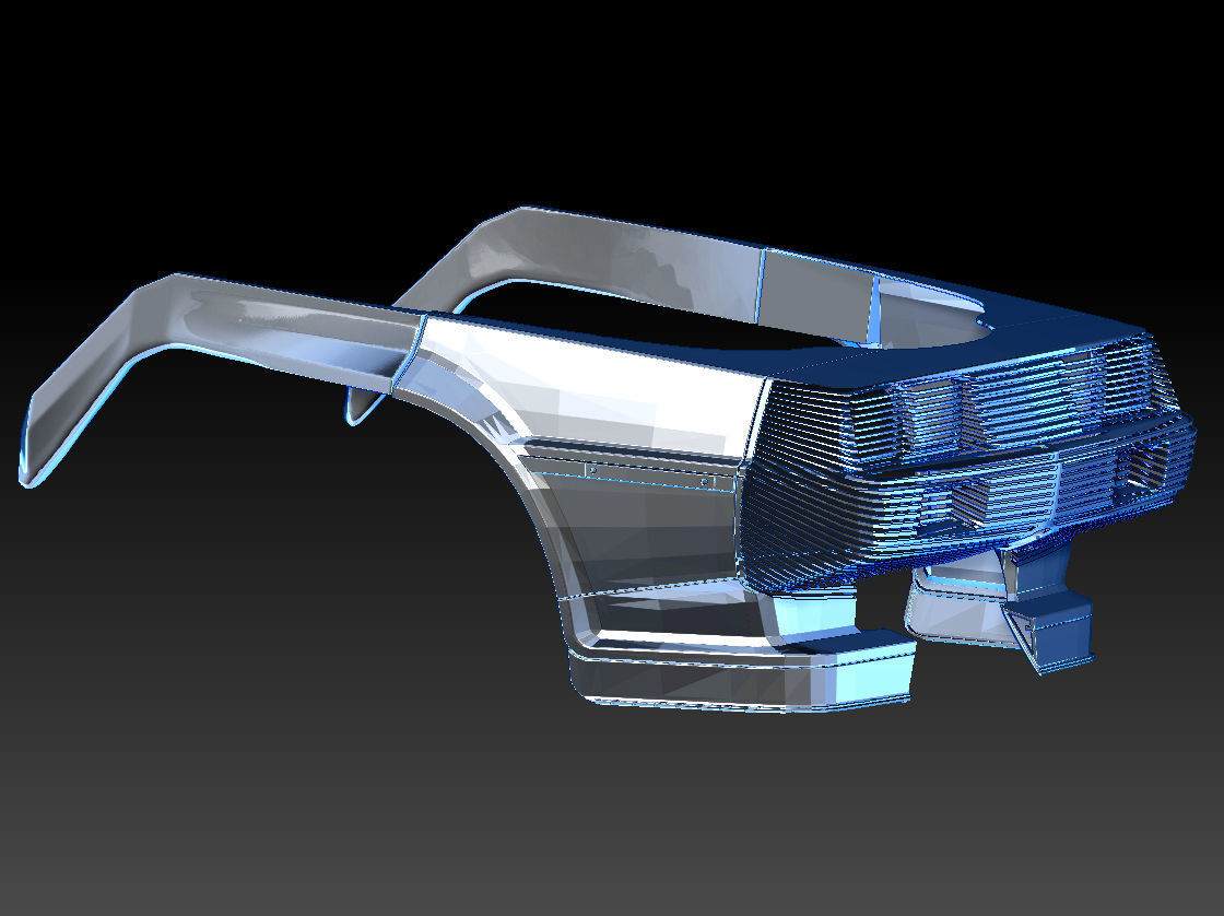 Retro Futuristic 80s Car Sunglasses 3D print model_4