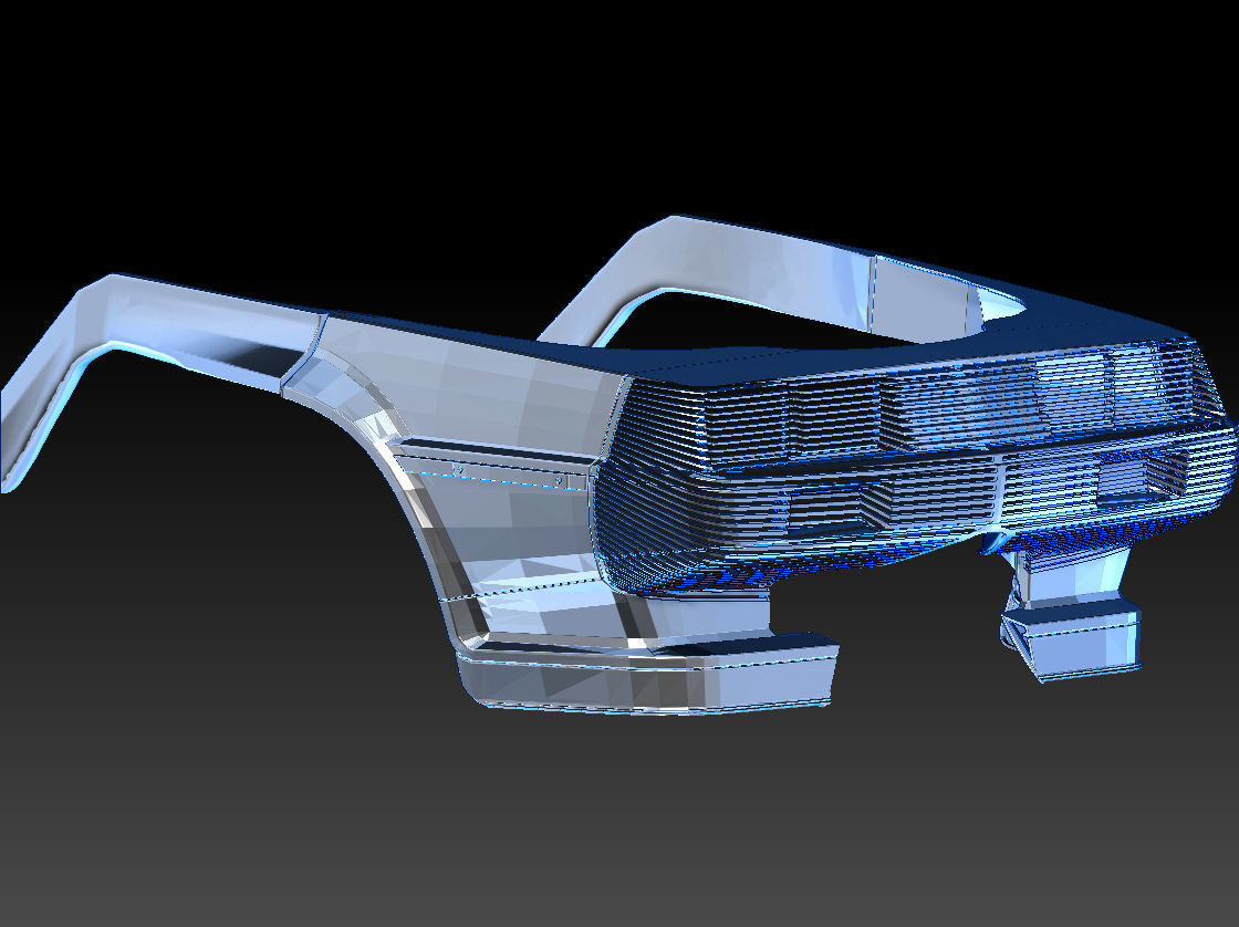 Retro Futuristic 80s Car Sunglasses 3D print model_7