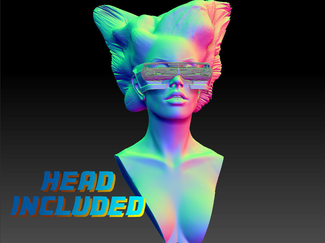 Retro Futuristic 80s Car Sunglasses 3D print model_5