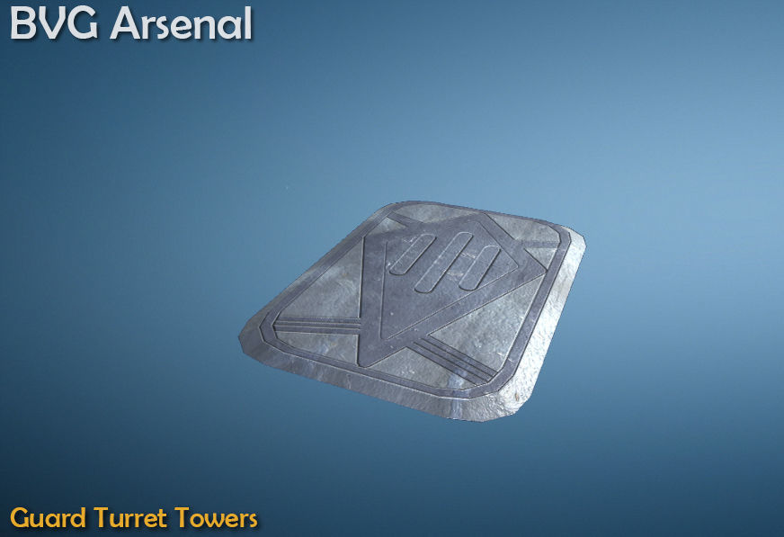 Guard turret tower - HQ Low-poly 3D model_4