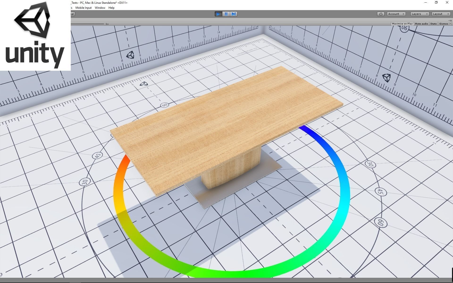 Modern Dining Table 04 Low-poly 3D model_7