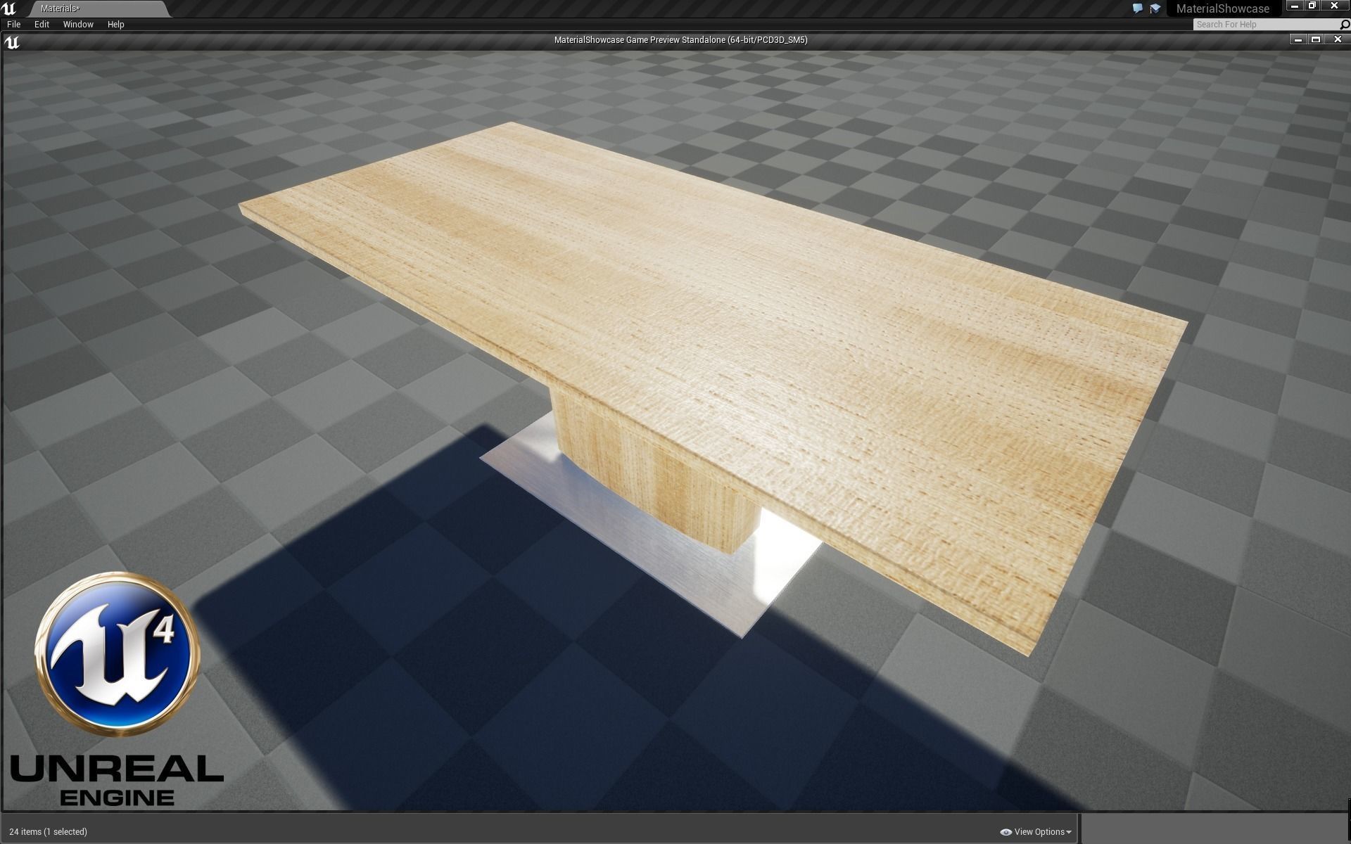 Modern Dining Table 04 Low-poly 3D model_8