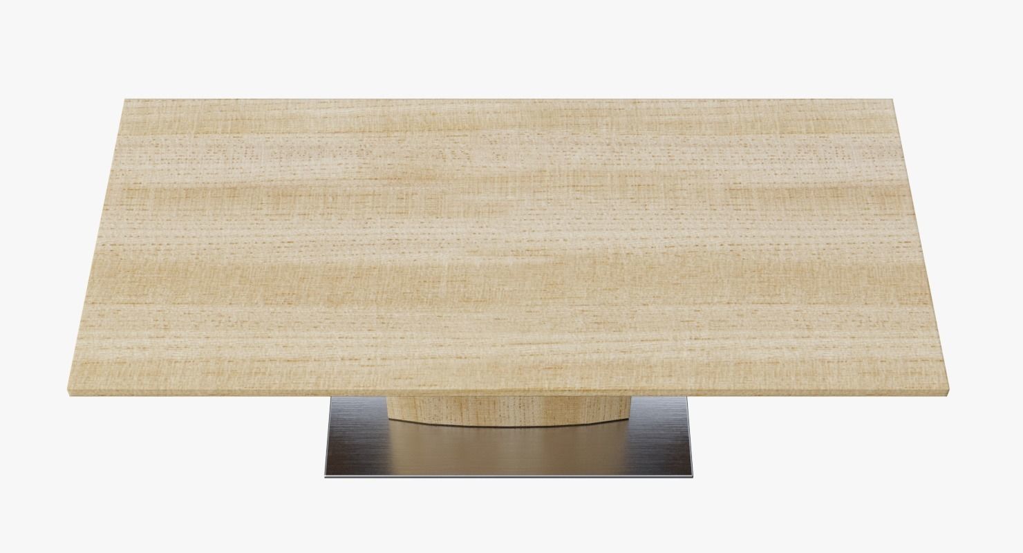 Modern Dining Table 04 Low-poly 3D model_1