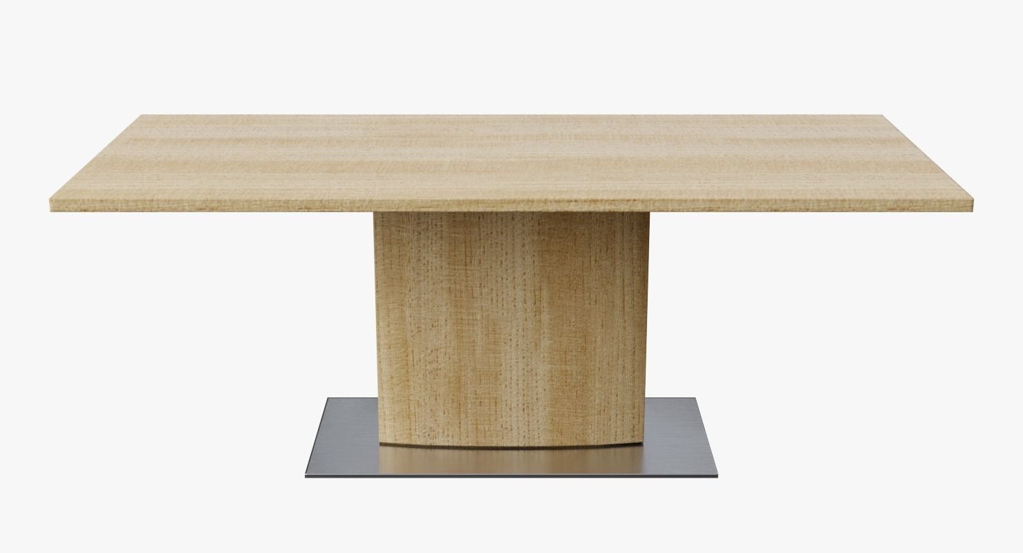 Modern Dining Table 04 Low-poly 3D model_2