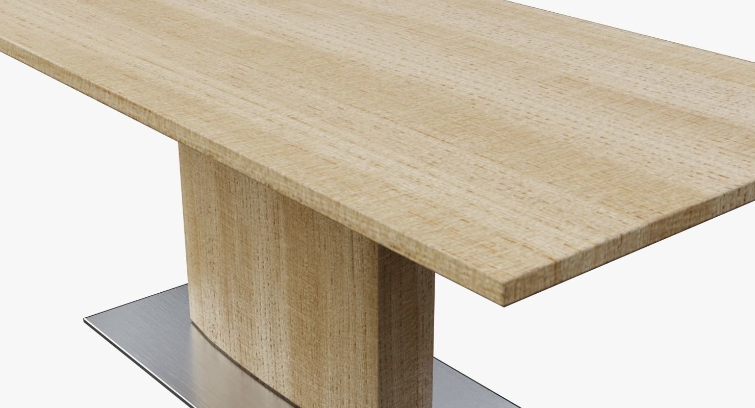 Modern Dining Table 04 Low-poly 3D model_4