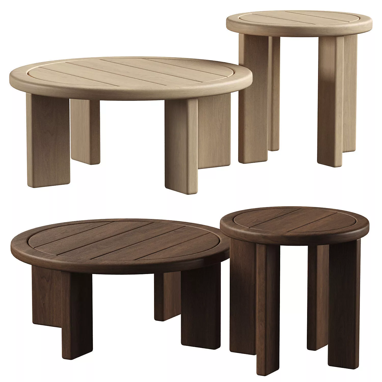 Daphne Outdoor Coffee and Side Table 3D model