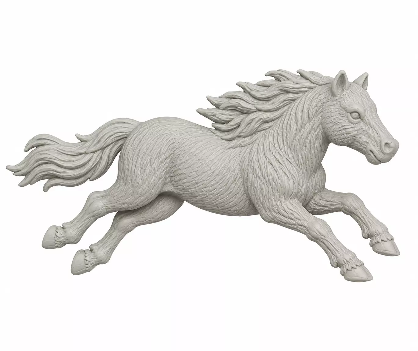 Running Horse Pendant 3D print model