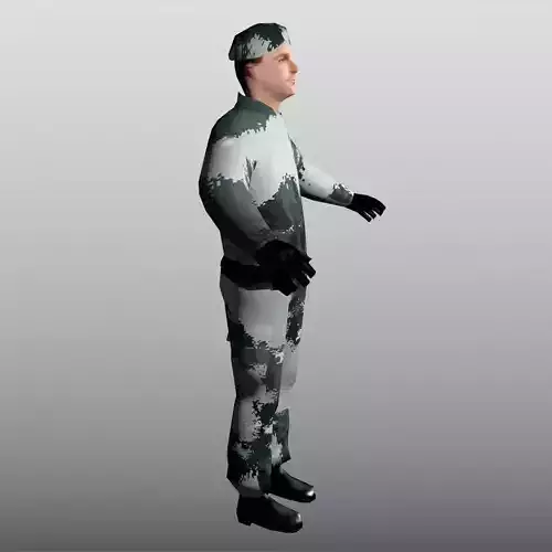 Riot Police Low Poly