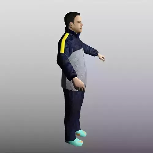 Sweat Suit Man Low Poly