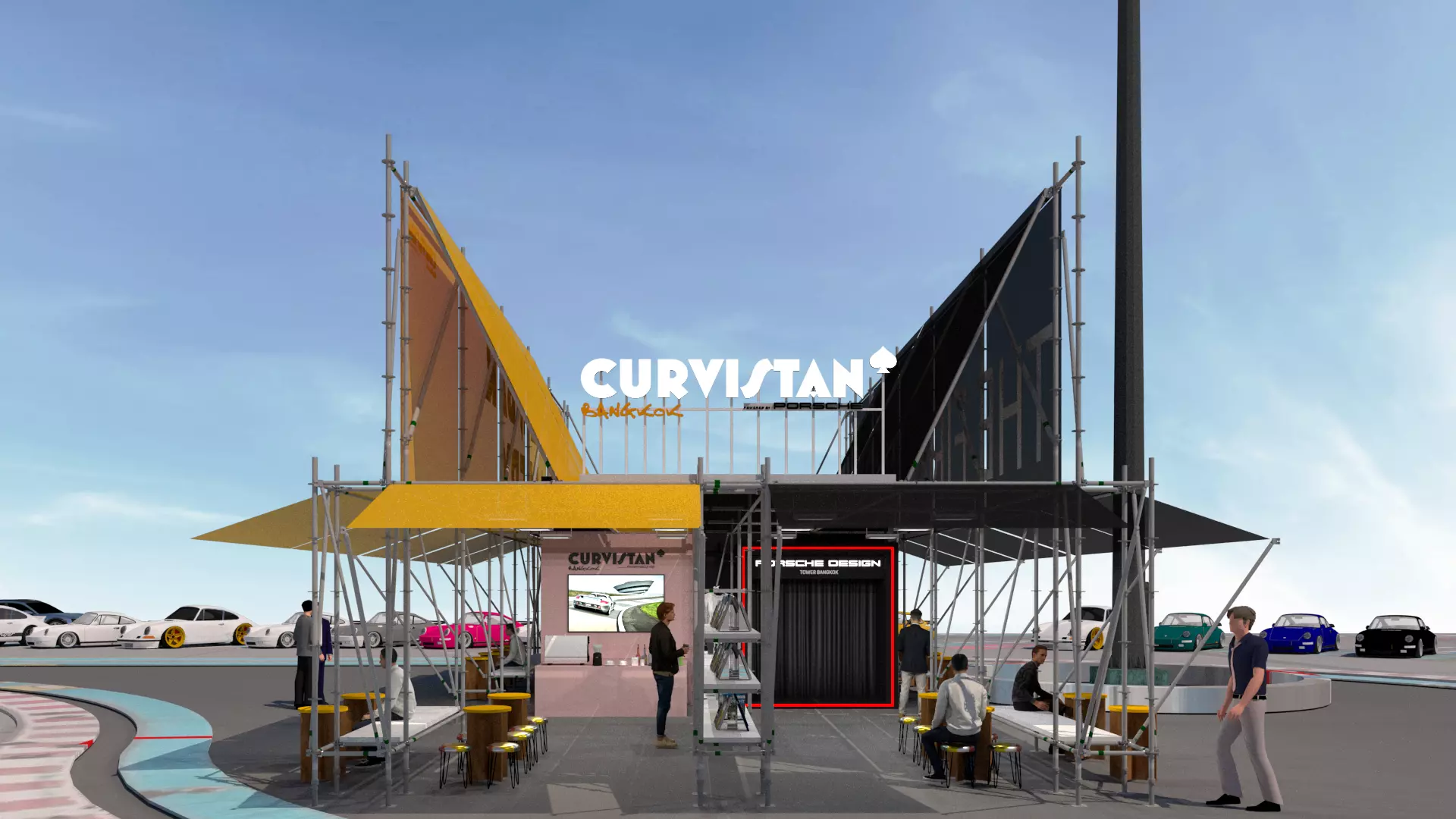 CURVISTAN Exhibition Booth Design 3D model