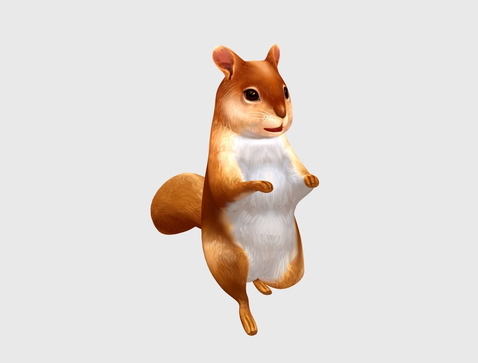 squirrel chipmunk chipmuck chippy animation Low-poly 3D model_10