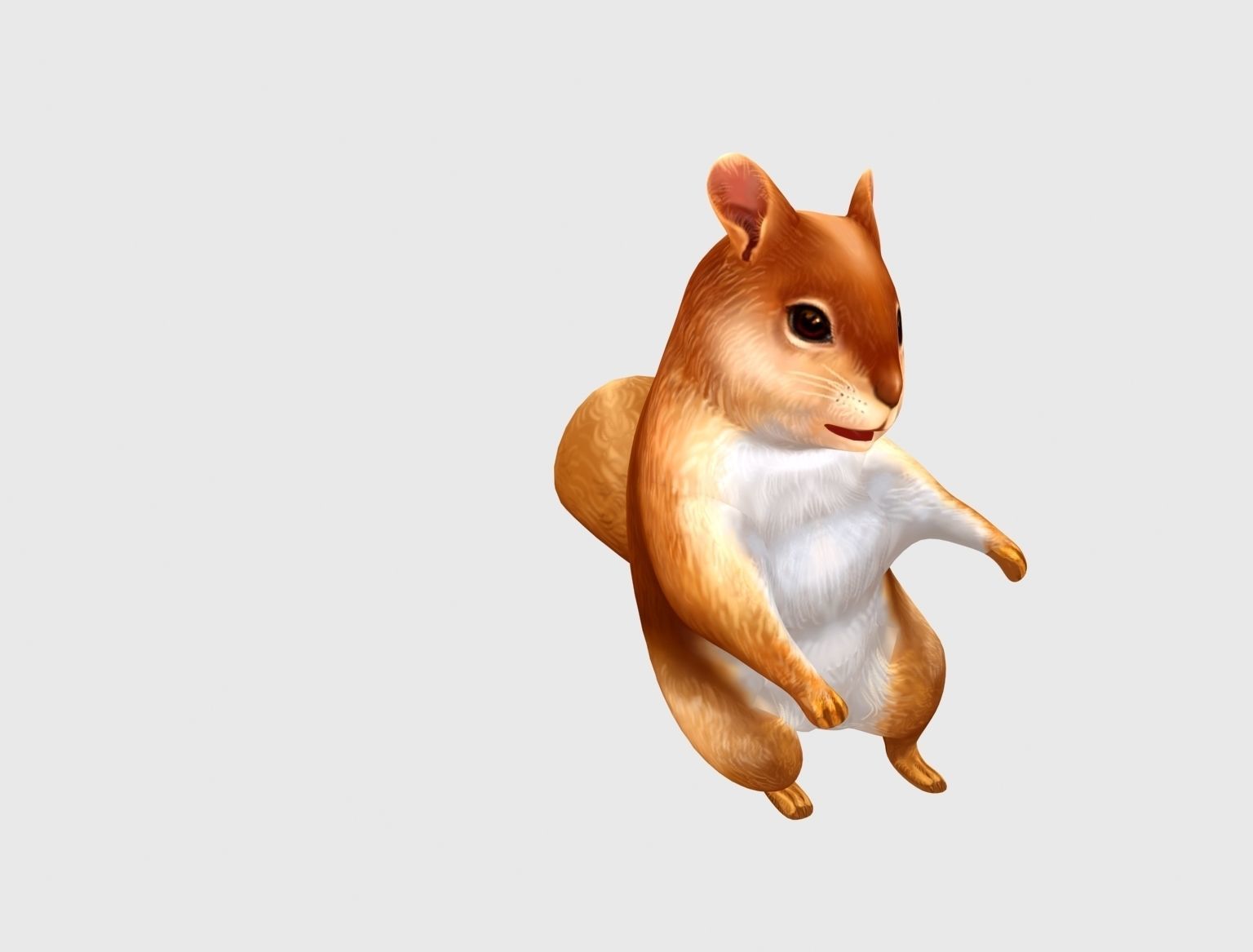 squirrel chipmunk chipmuck chippy animation Low-poly 3D model_6