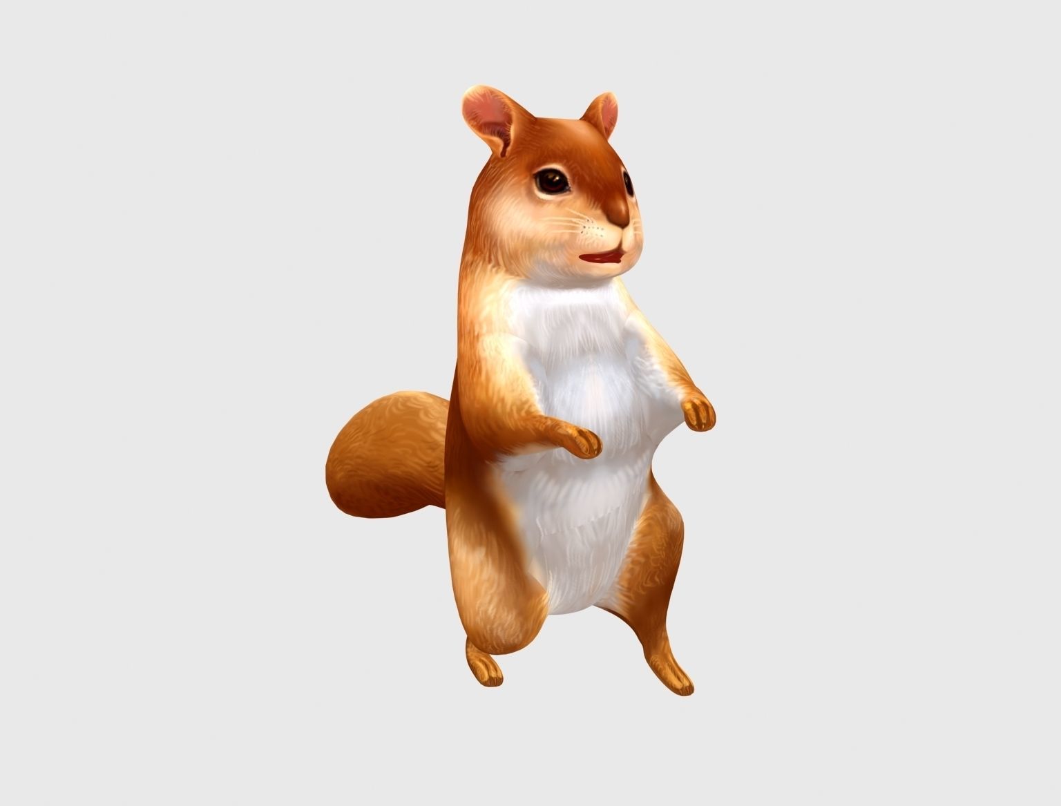 squirrel chipmunk chipmuck chippy animation Low-poly 3D model_11