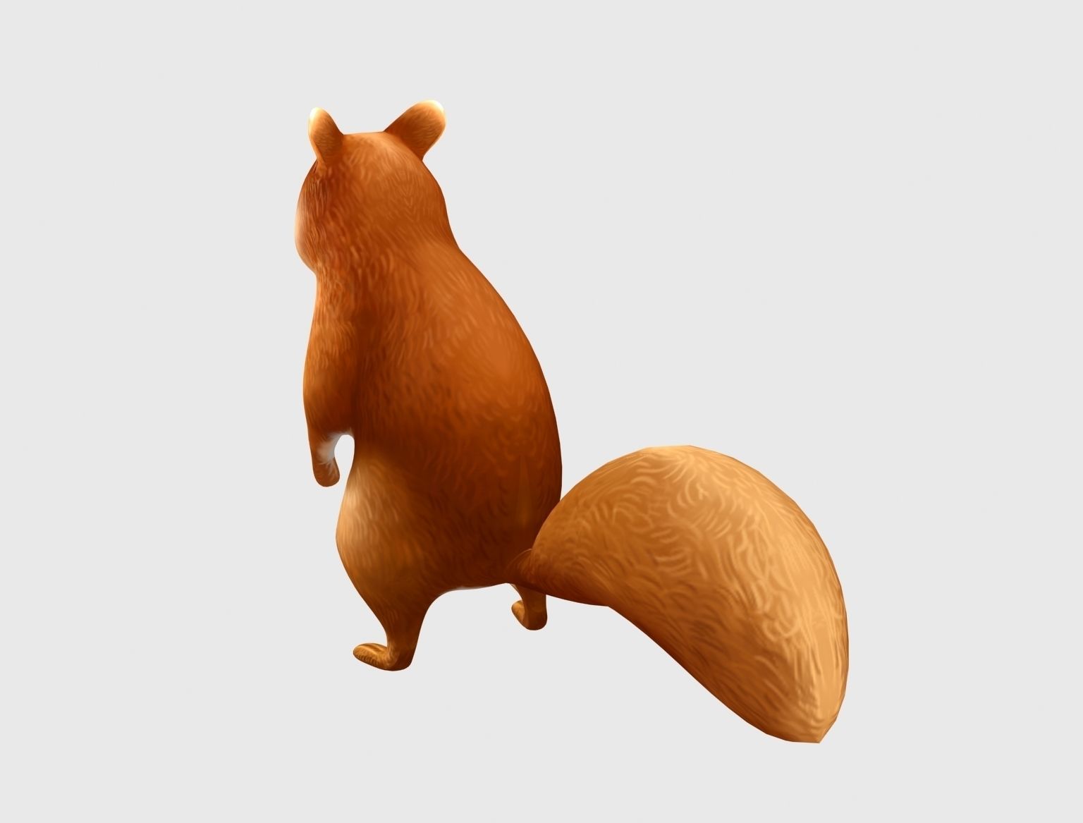 squirrel chipmunk chipmuck chippy animation Low-poly 3D model_13
