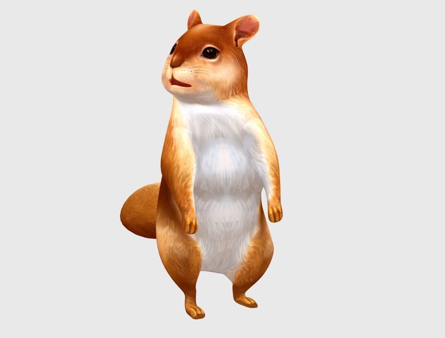 squirrel chipmunk chipmuck chippy animation Low-poly 3D model_3